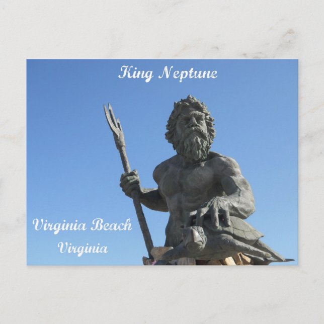 Postal King Neptune, Virginia Beach, Virginia (Anverso)