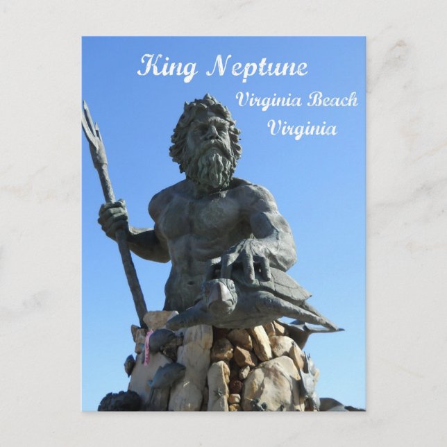 Postal King Neptune, Virginia Beach, Virginia (Anverso)