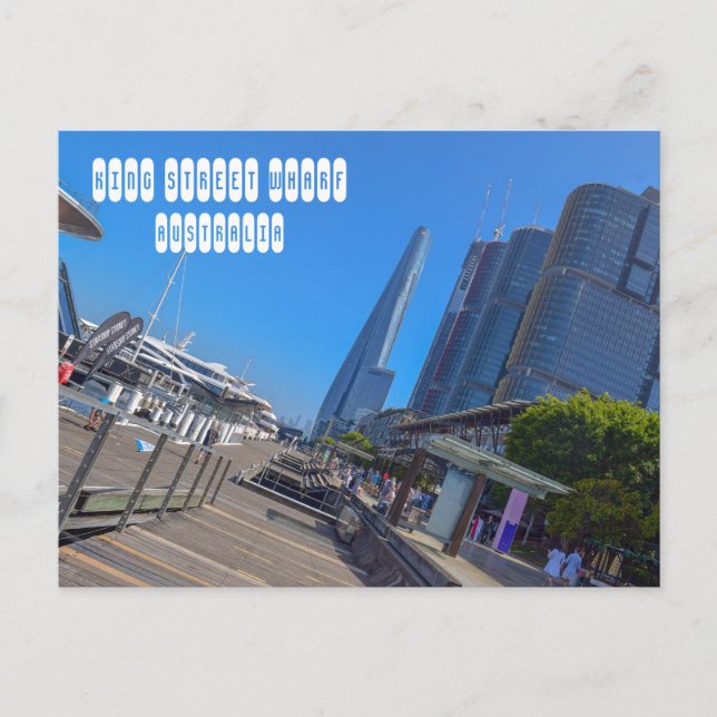 Postal King Street Wharf en Sydney Australia (Anverso)