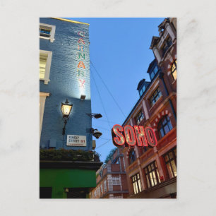 Postal Kingle Street, Soho, London UK Postcard