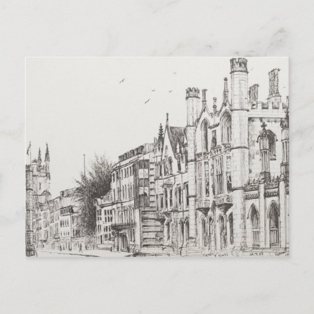 Postal Kings College Cambridge 2007 (Anverso)