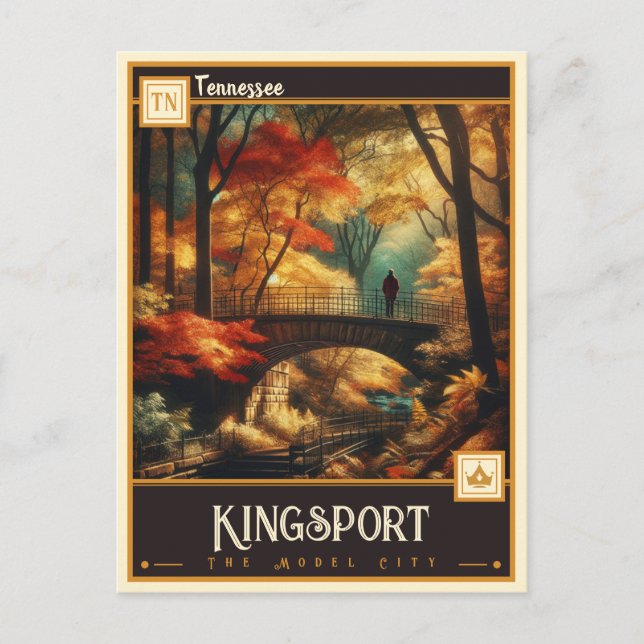 Postal Kingsport, Tennessee | Vintage (Anverso)