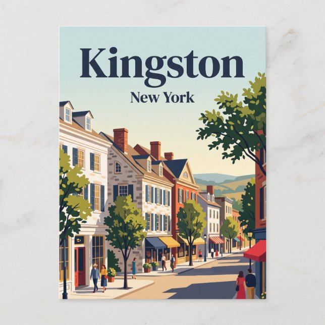 Postal Kingston, Nueva York (Anverso)