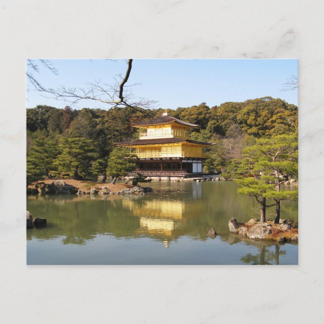 Postal Kinkaku-ji 金 閣 寺 Templo del Pabellón de Oro (Anverso)