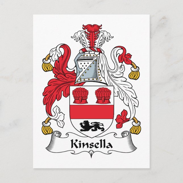 Postal Kinsella Family Crest (Anverso)