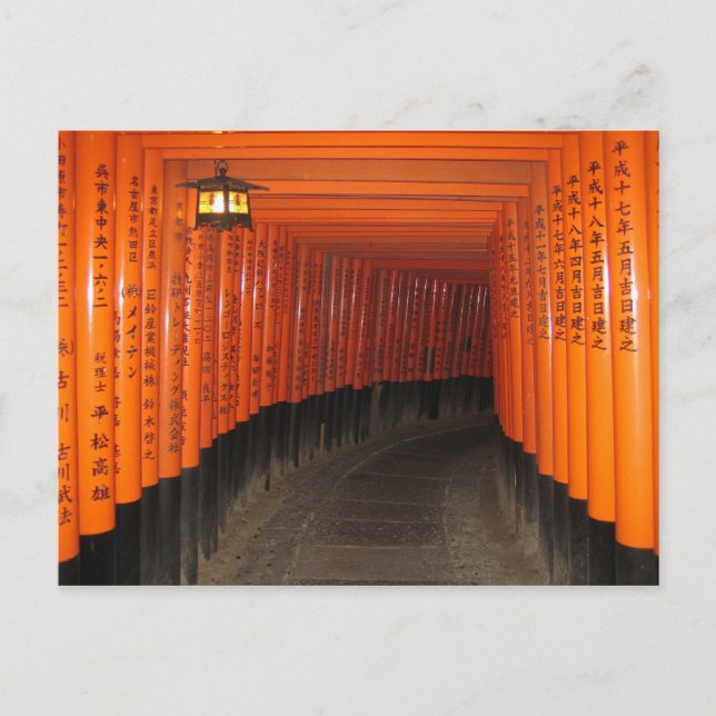 Postal Kioto 1000 tori (Anverso)