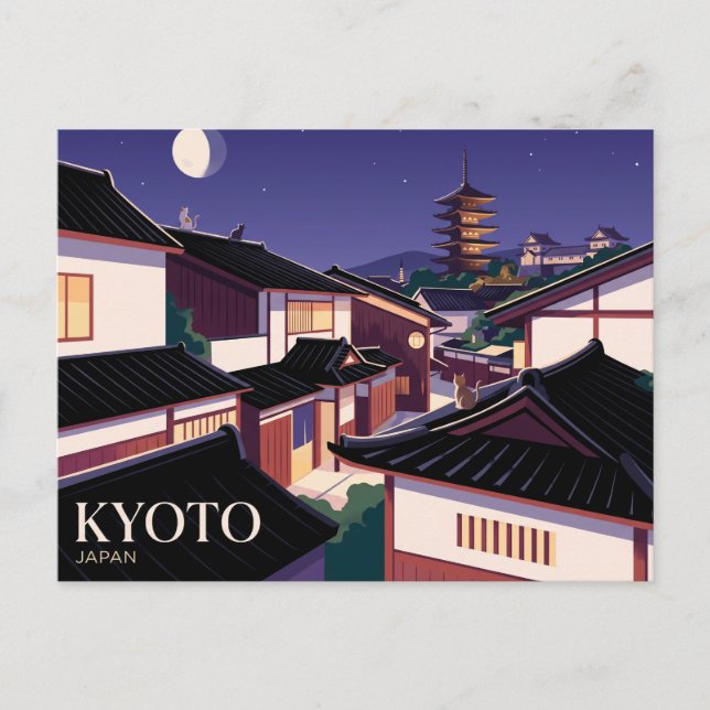 Postal Kioto Japón (Anverso)