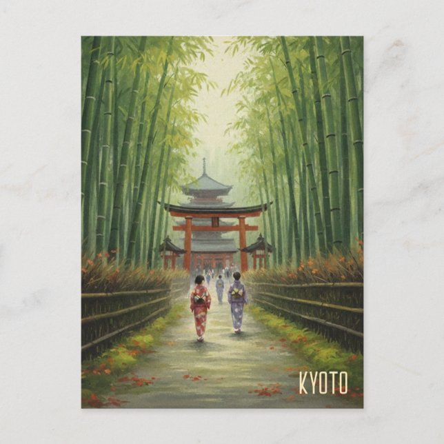Postal Kioto Japón (Anverso)