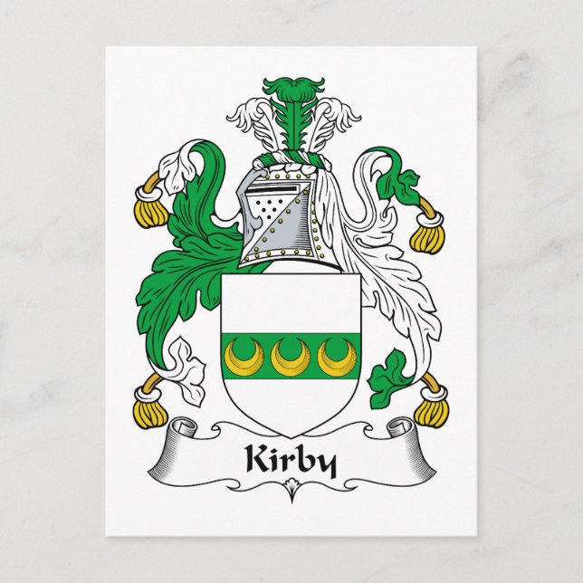 Postal Kirby Family Crest (Anverso)