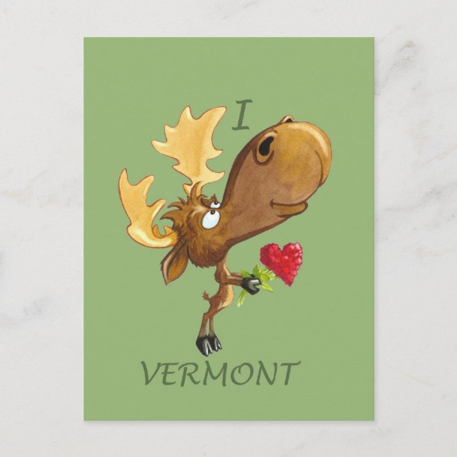 Postal Kirby Hearts Vermont Postcard (Anverso)