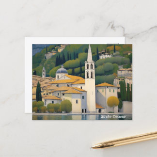 Postal Kirche Cassone Gustav Klimt Pintura cautivadora