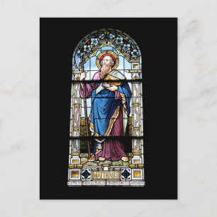 Postal Kirchenfenster Postkarte