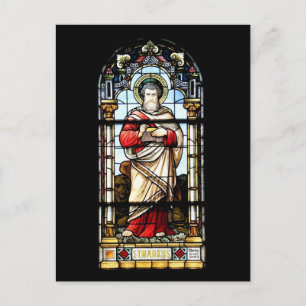 Postal Kirchenfenster Postkarte