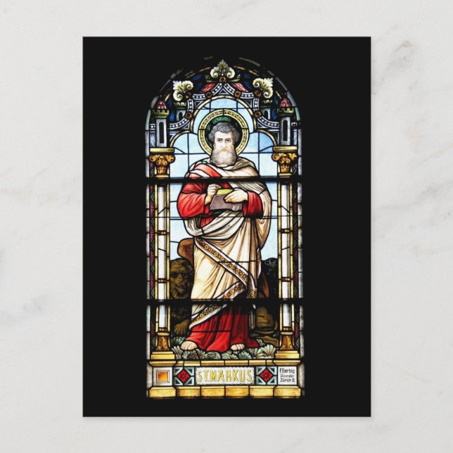 Postal Kirchenfenster Postkarte (Anverso)
