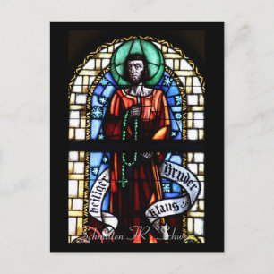 Postal Kirchenfenster Postkarte