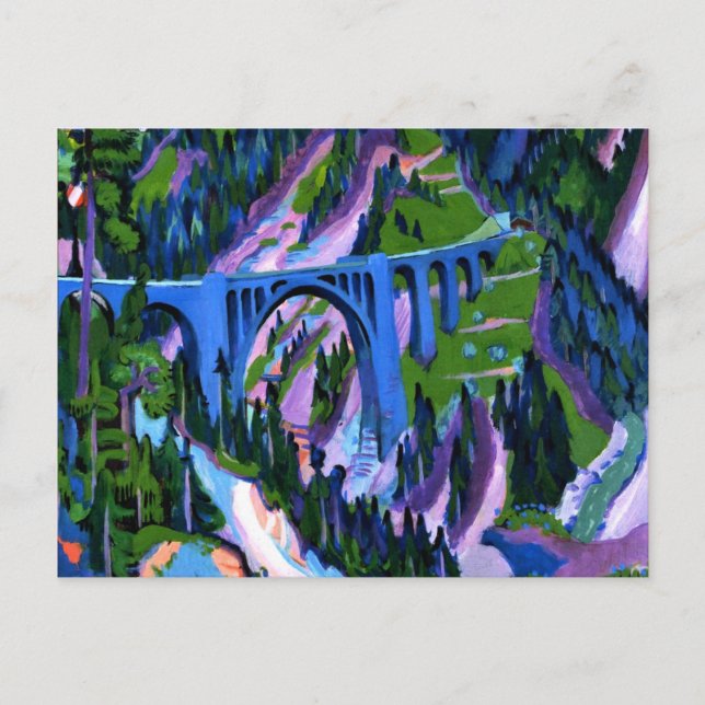 Postal Kirchner - Puente en Wiesen (Anverso)