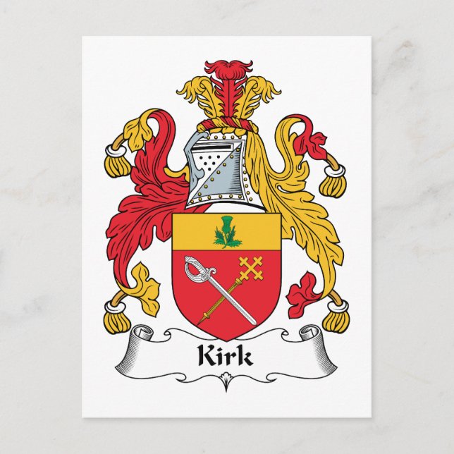 Postal Kirk Family Crest (Anverso)