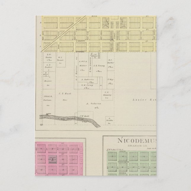 Postal Kirwin, Nueva Esperanza, Big Bend, Crowe, Kansas (Anverso)