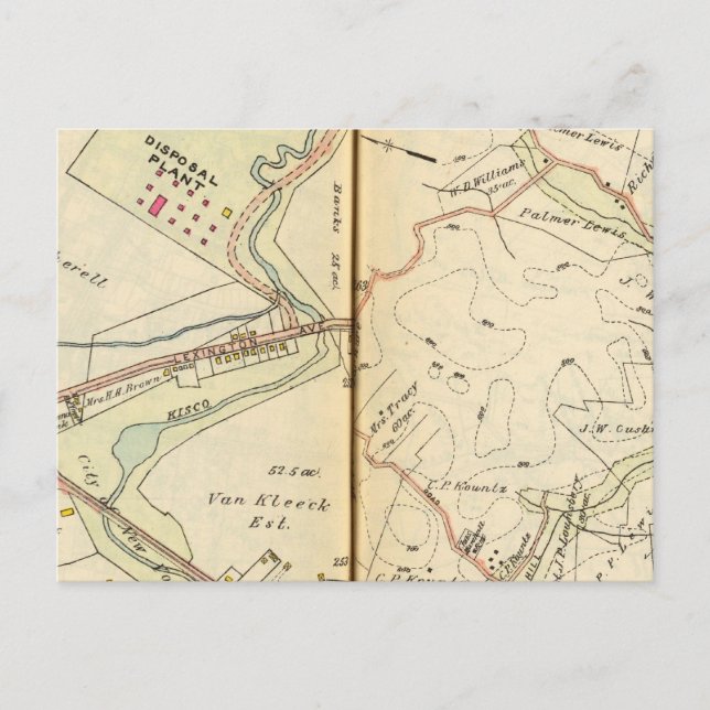 Postal Kisco, Nueva York 2 (Anverso)