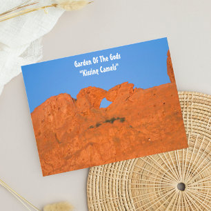 Postal "Kissing Camels" del Jardín de los Dioses