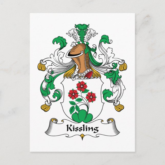 Postal Kissling Family Crest (Anverso)