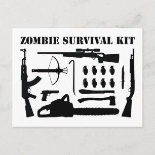 Postal Kit de supervivencia para zombis