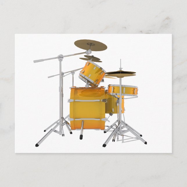 Postal Kit de tambor dorado / amarillo: (Anverso)