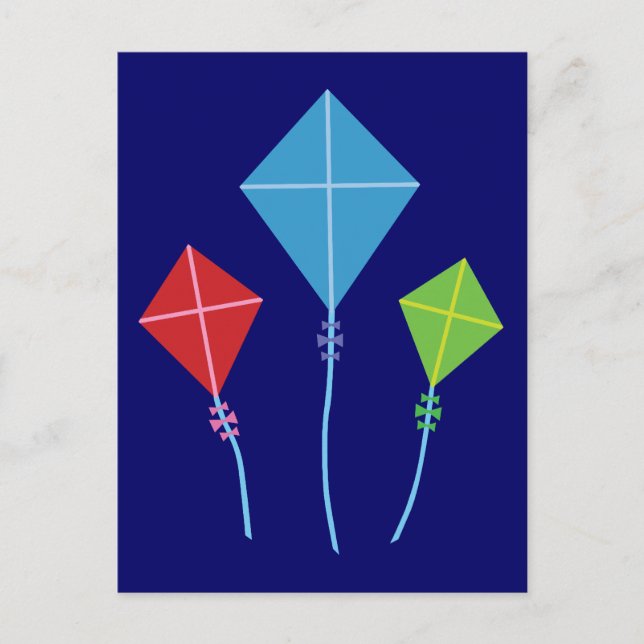 Postal Kites de juego (Anverso)