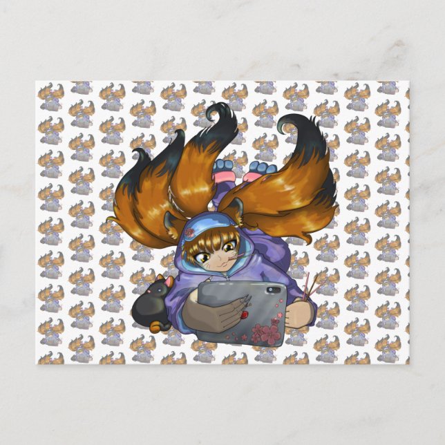 Postal Kitsune Life (Anverso)
