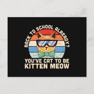 Postal Kitten Me Regreso a la Escuela ya Regalo para Aman