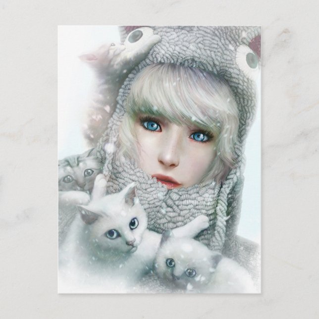 Postal Kitten Winter (Anverso)
