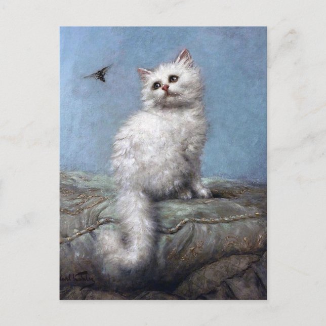 Postal Kitten y Bee, Carl Kahler (Anverso)