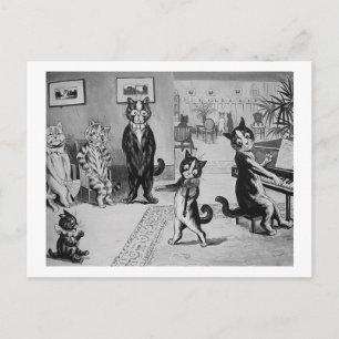 Postal Kittens Violinist, Louis Wain