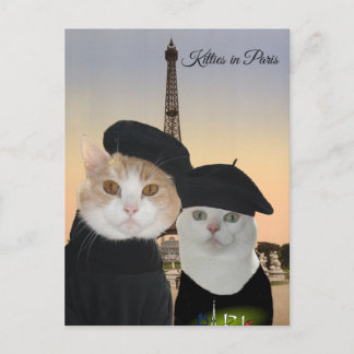Postal Kitties en París