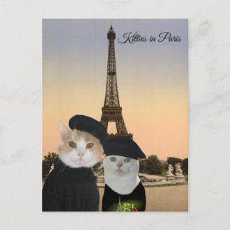 Postal Kitties en París