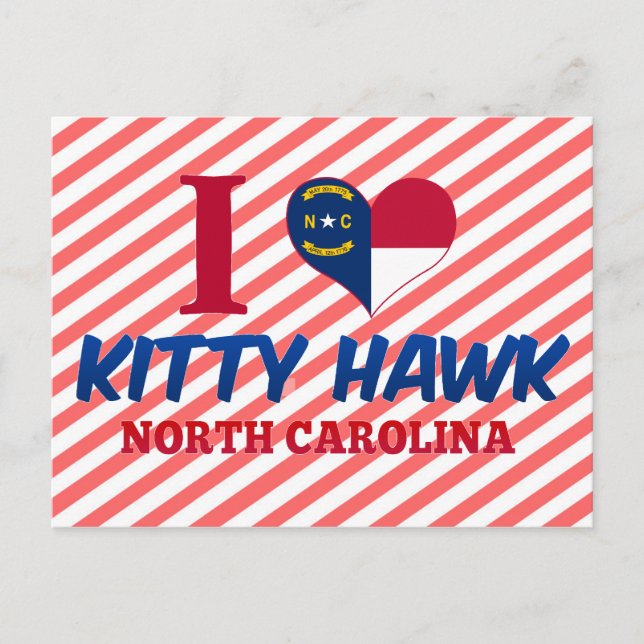 Postal Kitty Hawk, Carolina del Norte (Anverso)