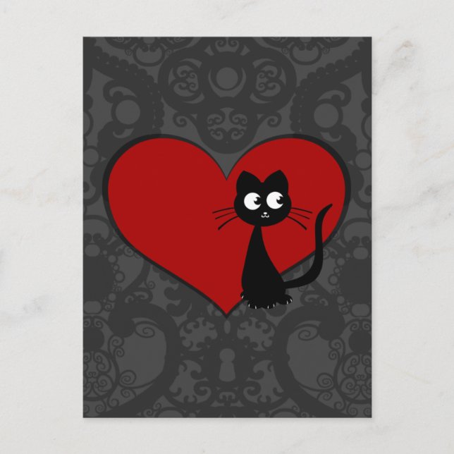 Postal Kitty Kuro Love II (Anverso)