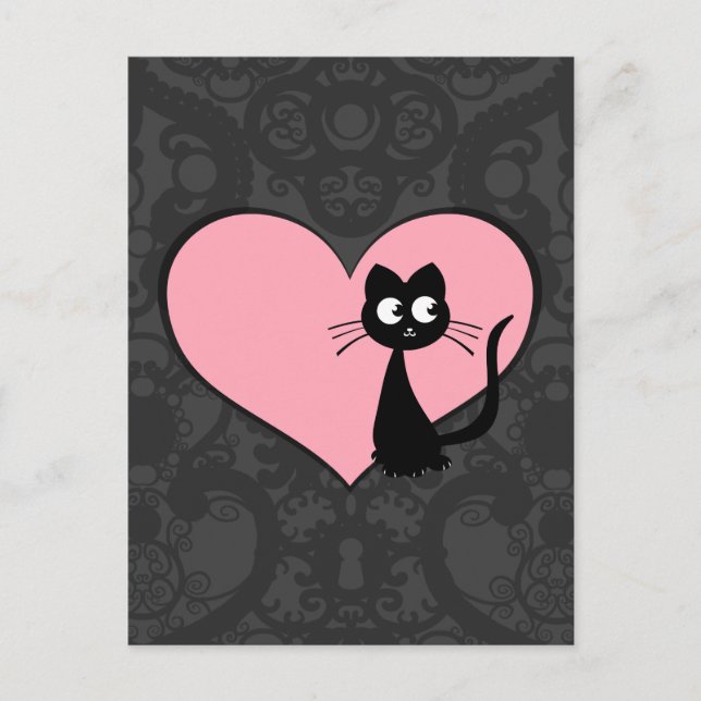 Postal Kitty Kuro Love III (Anverso)