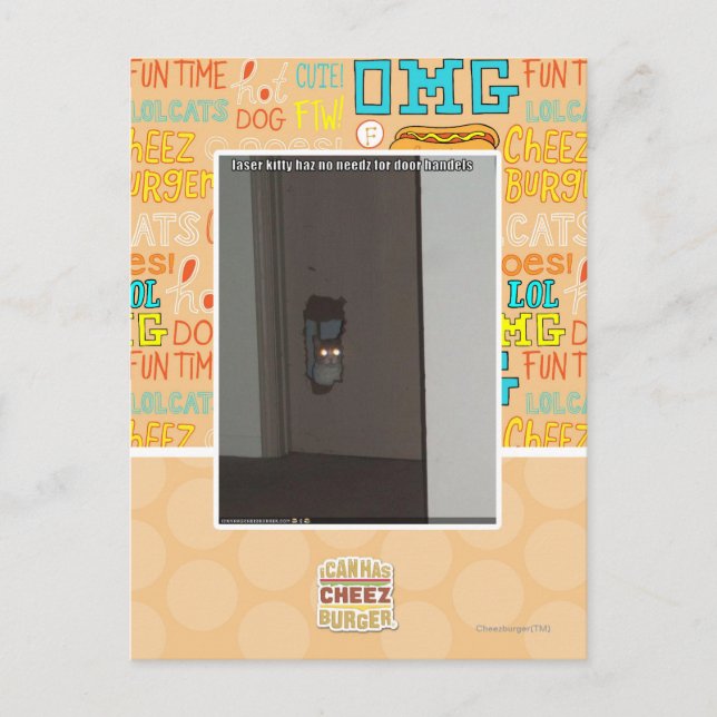 Postal Kitty láser (Anverso)