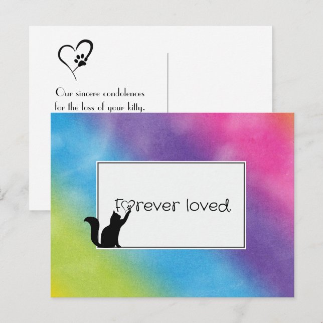 Postal Kitty Mascota pierde la simpatía de Vet (Anverso / Reverso)