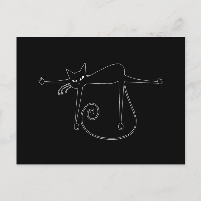 Postal Kitty negro 8 (Anverso)