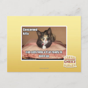 Postal Kitty preocupado