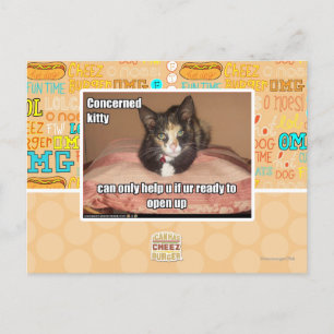Postal Kitty preocupado