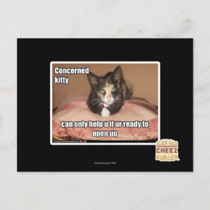 Postal Kitty preocupado