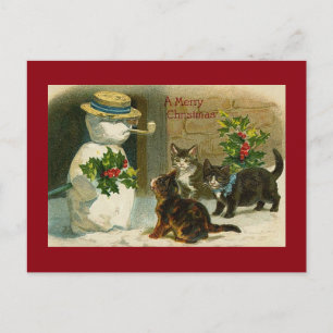 Postal Kitty Trio y Snowman