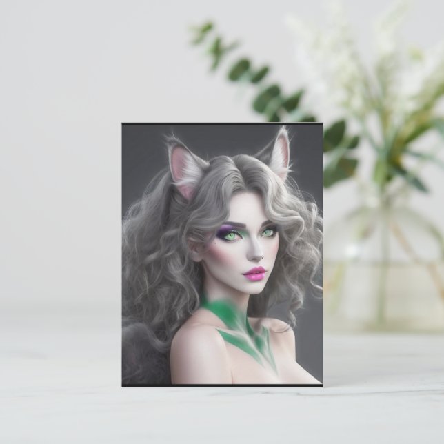 POSTAL KITTY WAIFU 02 (Anverso de pie)