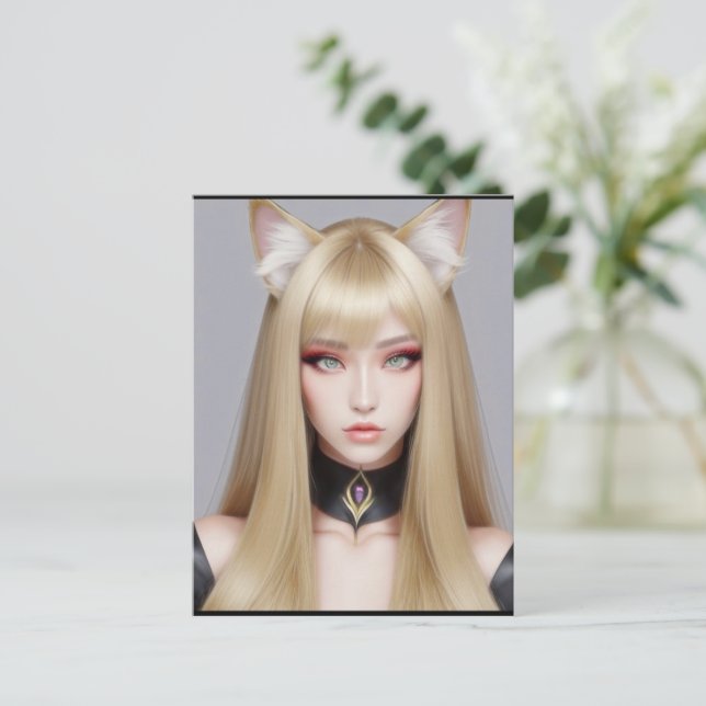 POSTAL KITTY WAIFU 03 (Anverso de pie)