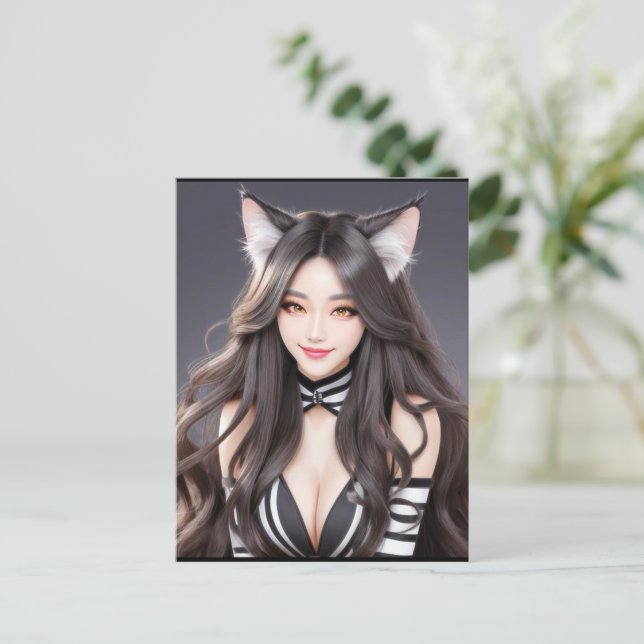 POSTAL KITTY WAIFU 04 (Anverso de pie)