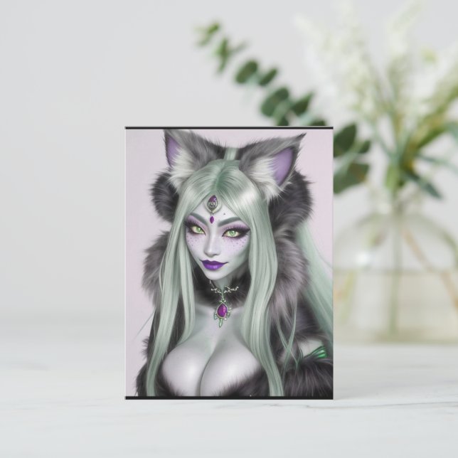 POSTAL KITTY WAIFU 07 (Anverso de pie)