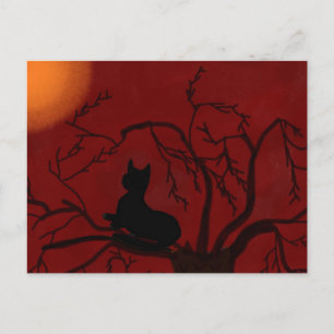 Postal Kitty y la luna